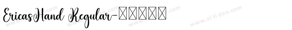 EricasHand Regular字体转换